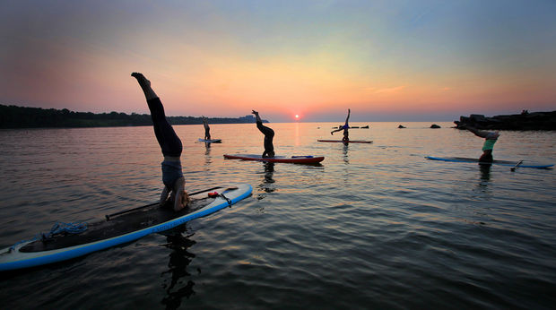 Stand Up Paddle Boarding on Lake Erie is becoming the fastest growing water sport in the world.