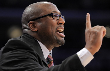 Cavaliers Coach Mike Brown is excited to be back in CLEveland because he says, "It's a great city." (AP Photo/Mark J. Terrill)