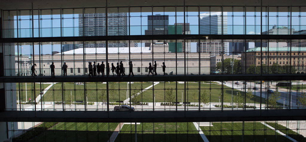 CLEveland's Global Center for Health Innovation gives a window to the city's future. (Photo: Gus Chan - The Plain Dealer)