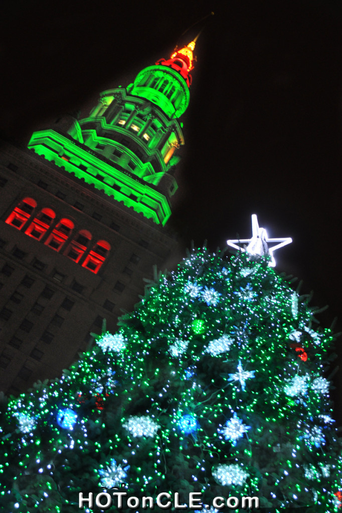 Lighting of the Holiday Tree at last year's CLEveland Winterfest with the Terminal Tower on Public Square. This year's tree lighting will be on Saturday, Nov. 30th from 6 - 7 p.m. Here's a short video of the highlights from last year's Winterfest: http://hotoncle.com/cleveland-winterfest-fun-times-for-the-whole-family
