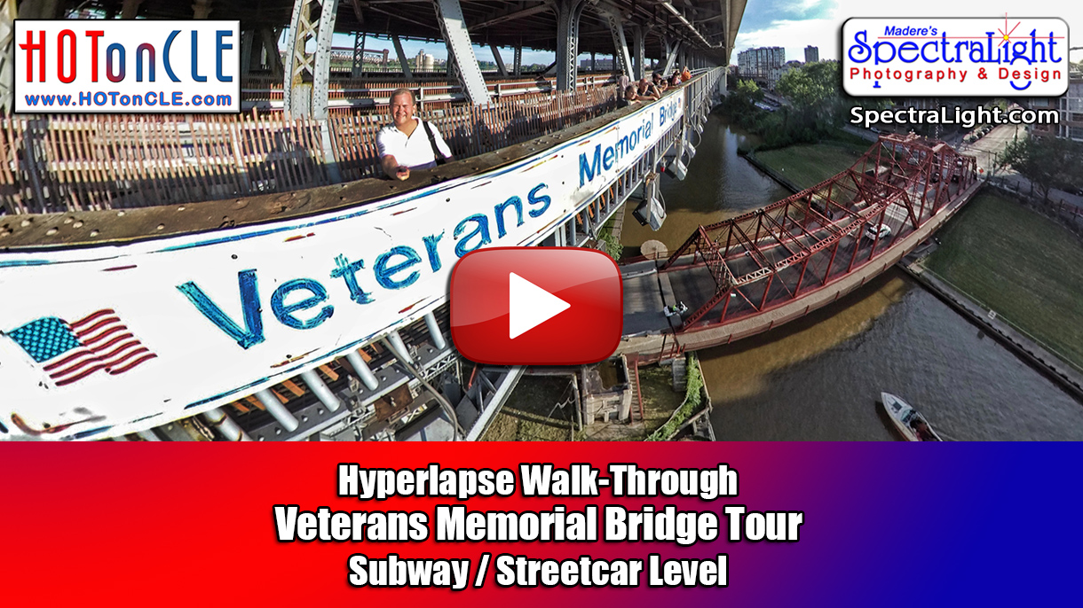 CLEveland Veterans Memorial Bridge Steetcar Level Tour in 60 Seconds